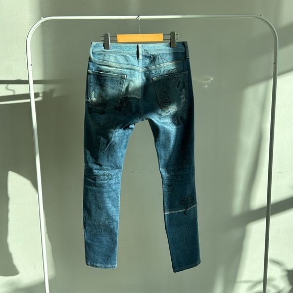 Topman Sterch Skinny Ripped Jeans - Picture 2 of 3